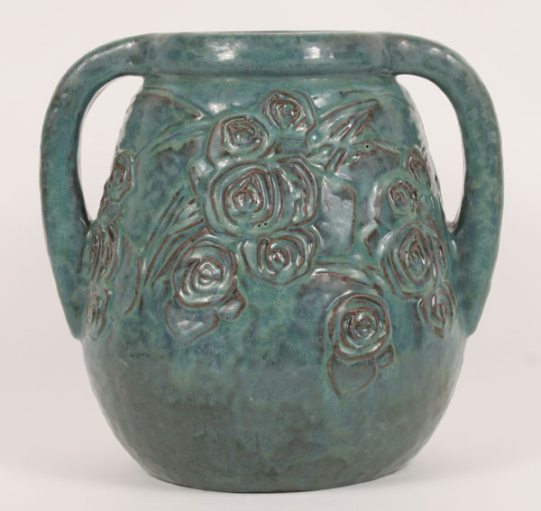 Large Overbeck art pottery double
