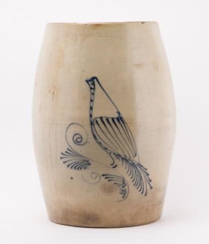 LARGE OVOID STONEWARE CONTAINER,