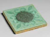 LARGE OWENS POTTERY MATTE GREE