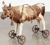LARGE OXEN RIDE-ON PULL TOY, 1