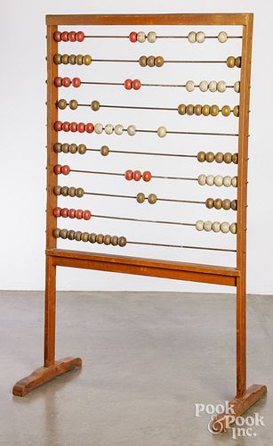 LARGE PAINTED FLOOR MODEL ABACUS,