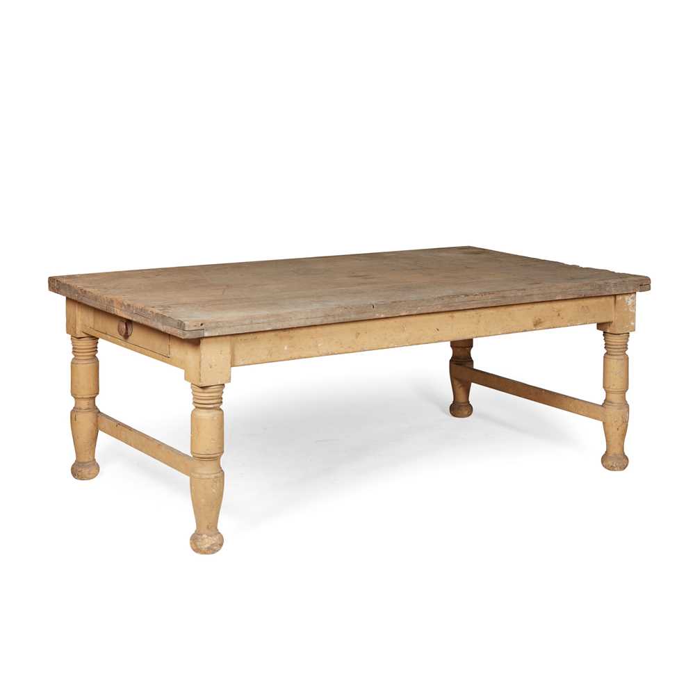LARGE PAINTED PINE AND DEAL