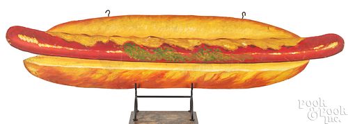 LARGE PAINTED PINE DOUBLE-SIDED HOT