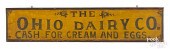 LARGE PAINTED PINE TRADE SIGN,