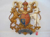 LARGE PAINTED PLASTER COAT OF