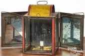 LARGE PAINTED TIN REFLECTING L