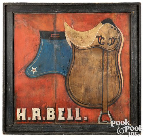 LARGE PAINTED TIN