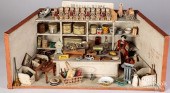 LARGE PAINTED WOOD GROCERY STO
