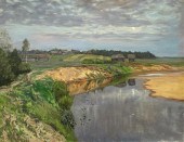 LARGE PAINTING AFTER LEVITAN '