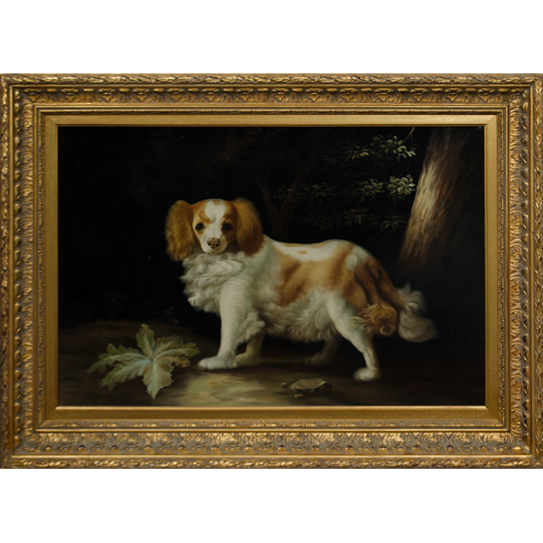 Large Painting of a Puppy