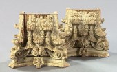 Large Pair of American Carved