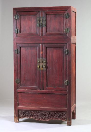 Large Pair of Asian Stained