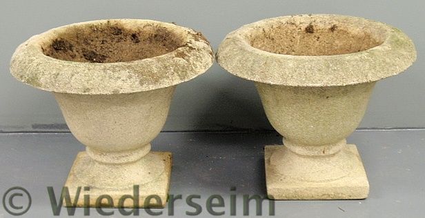 Large pair of cast stone