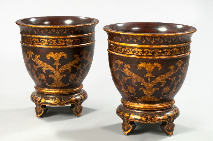 Large Pair of Continental Turned