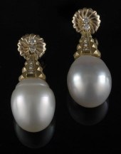 Large Pair of Eighteen-Karat Y