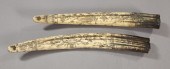 Large Pair of Faux-Walrus Ivor