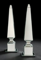 Large Pair of French Beveled M