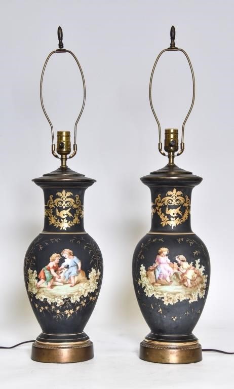 Large pair of French black