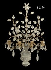 Large Pair of French Four-Ligh