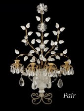 Large Pair of French Gilded Br