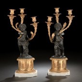 Large Pair of French Gilt- and