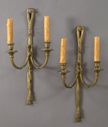 Large Pair of French Gilt-Brass