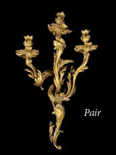 Large Pair of French Gilt-Bron