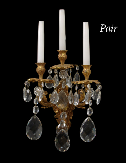 Large Pair of French Gilt-Bronze