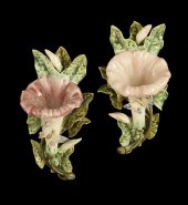 Large Pair of French Majolica