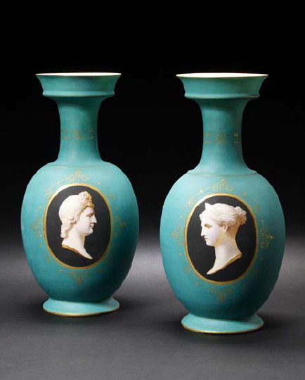 Large Pair of French Matte