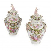 LARGE PAIR OF FRENCH PORCELAIN