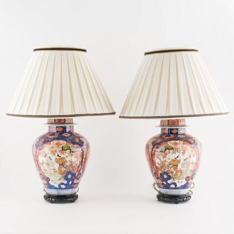 LARGE PAIR OF IMARI PALETTE