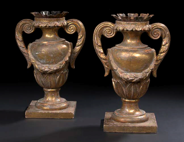 Large Pair of Italian Carved