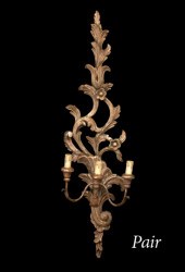 Large Pair of Italian Carved a
