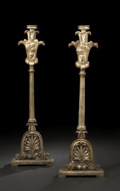 Large Pair of Italian Carved A