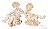LARGE PAIR OF ITALIAN CARVED M