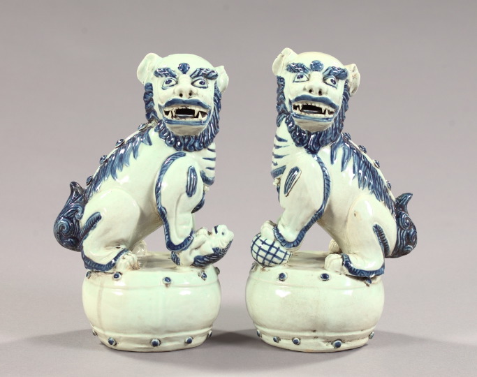 Large Pair of Kuang-Hsu Cobalt Blue