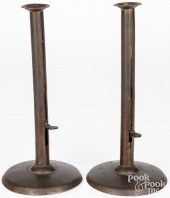 LARGE PAIR OF TIN HOGSCRAPER C