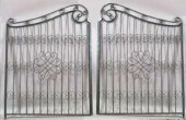 Large Pair of Wrought-Iron Dri