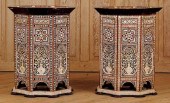 LARGE PAIR SYRIAN INLAID TABLE