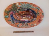 LARGE PALISSY WARE PLATTER19th