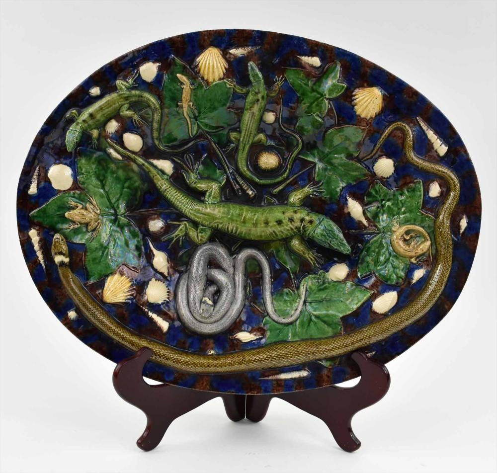 LARGE PALISSY WARE