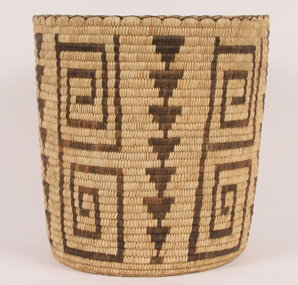 Large Papago basket. 15"H. Great