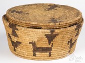 LARGE PAPAGO INDIAN LIDDED FIG