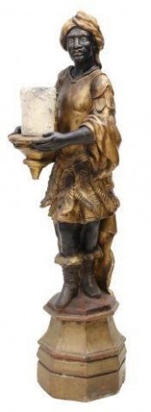 LARGE PARCEL GILT FIGURAL BLAC