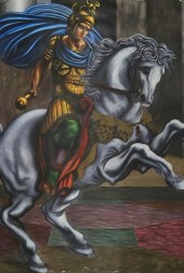 LARGE PASTEL MURAL OF ALEXANDE