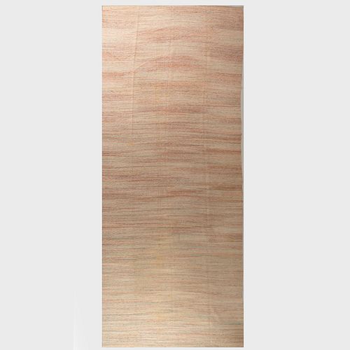 LARGE PASTEL WOVEN RAG CARPETWith a