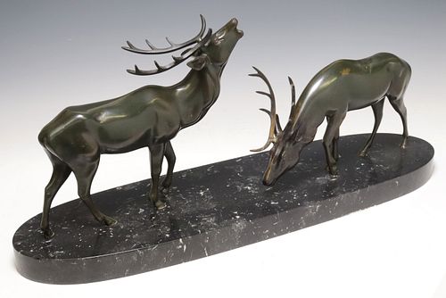 LARGE PATINANTED BRONZE WILDLIFE