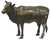 LARGE PATINATED BRONZE/ COPPER