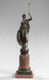Large Patinated Bronze Figure